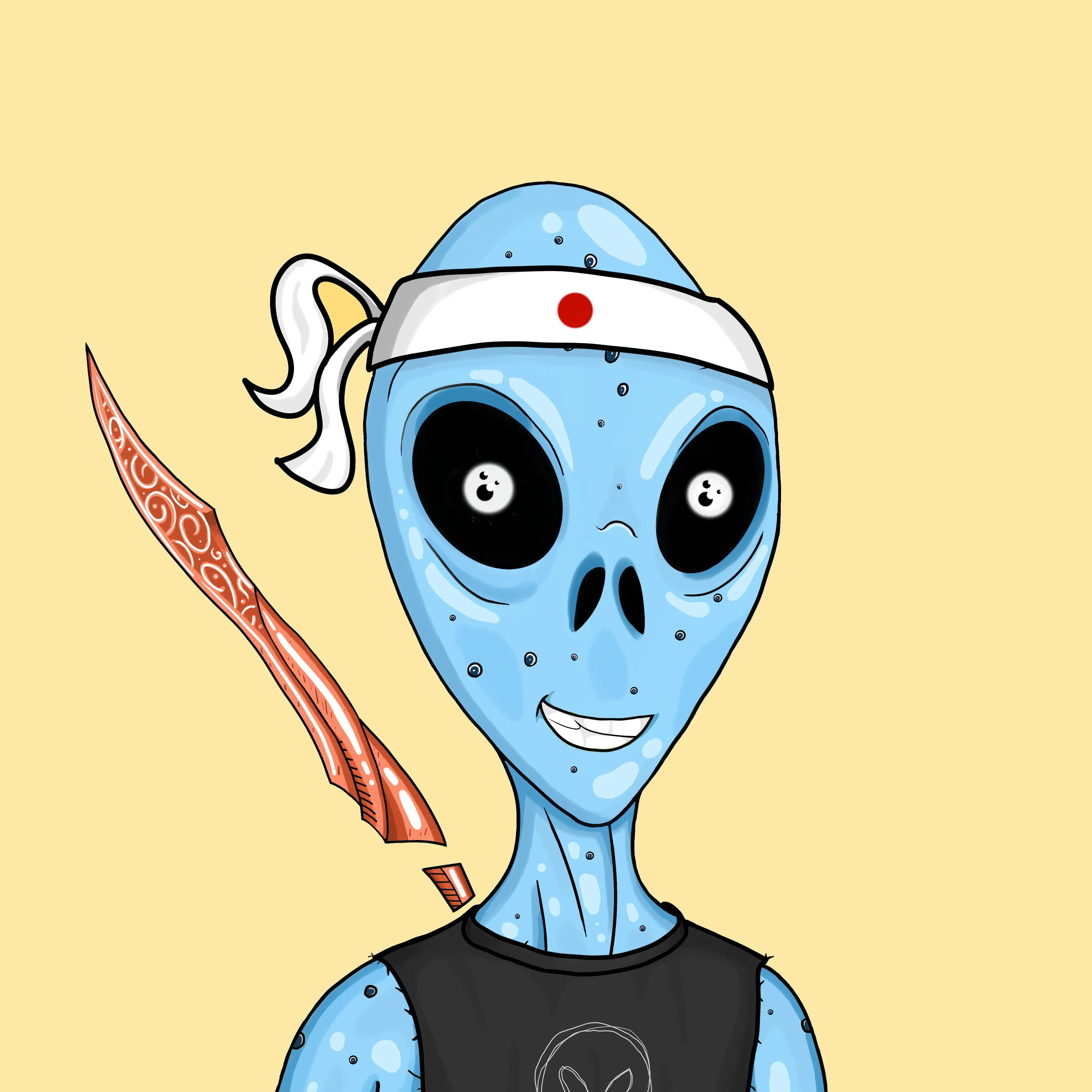 Alien #0013 by inkink Shivadelic  - T-Shirt