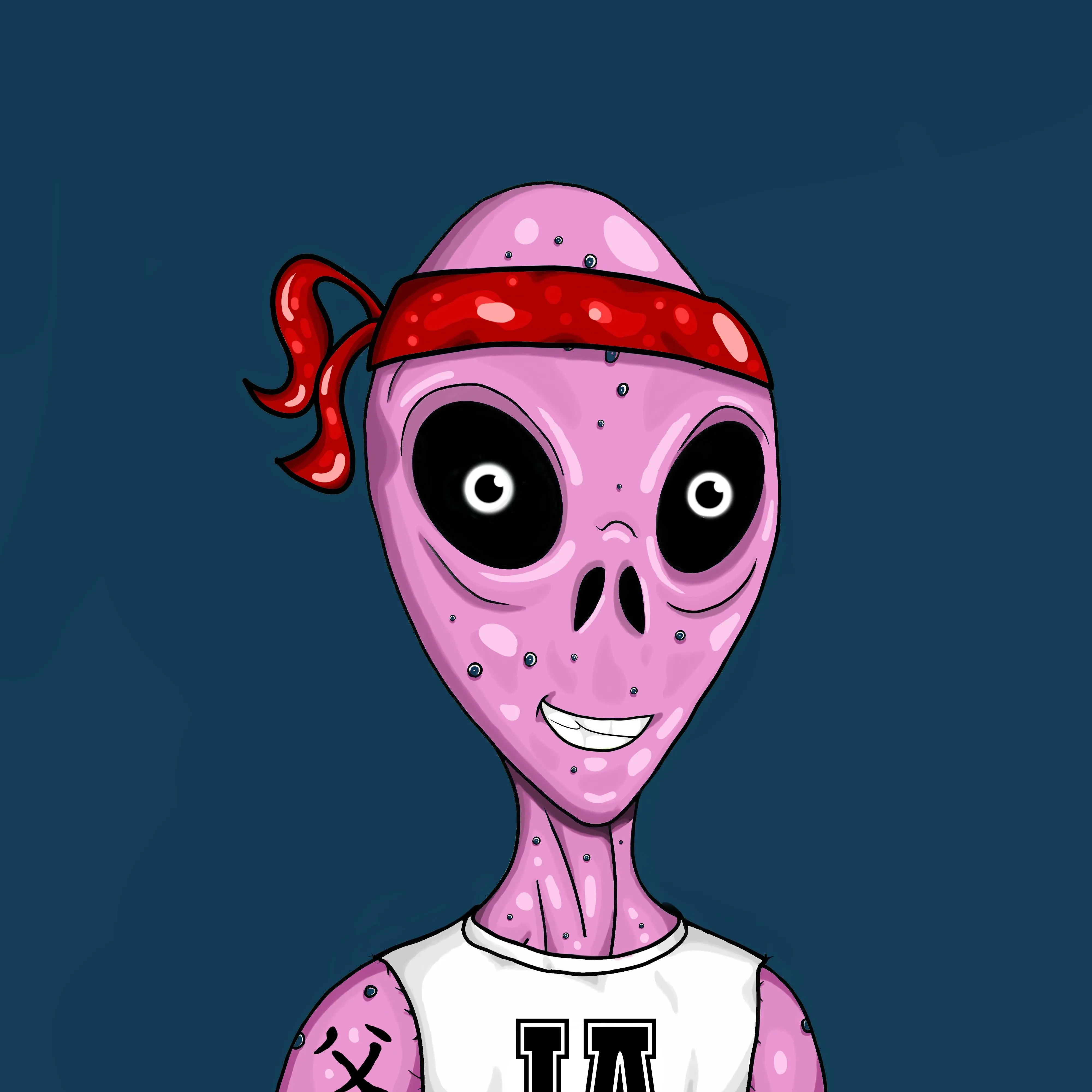 Alien #0014 by inkink Shivadelic  - T-Shirt