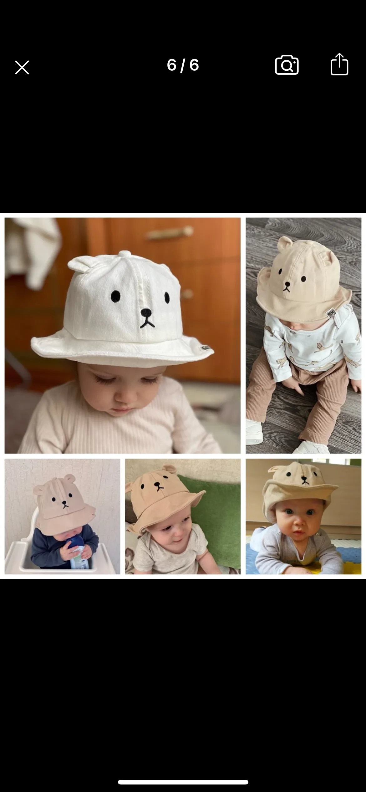 Baby Bear Bucket Hat - Latte