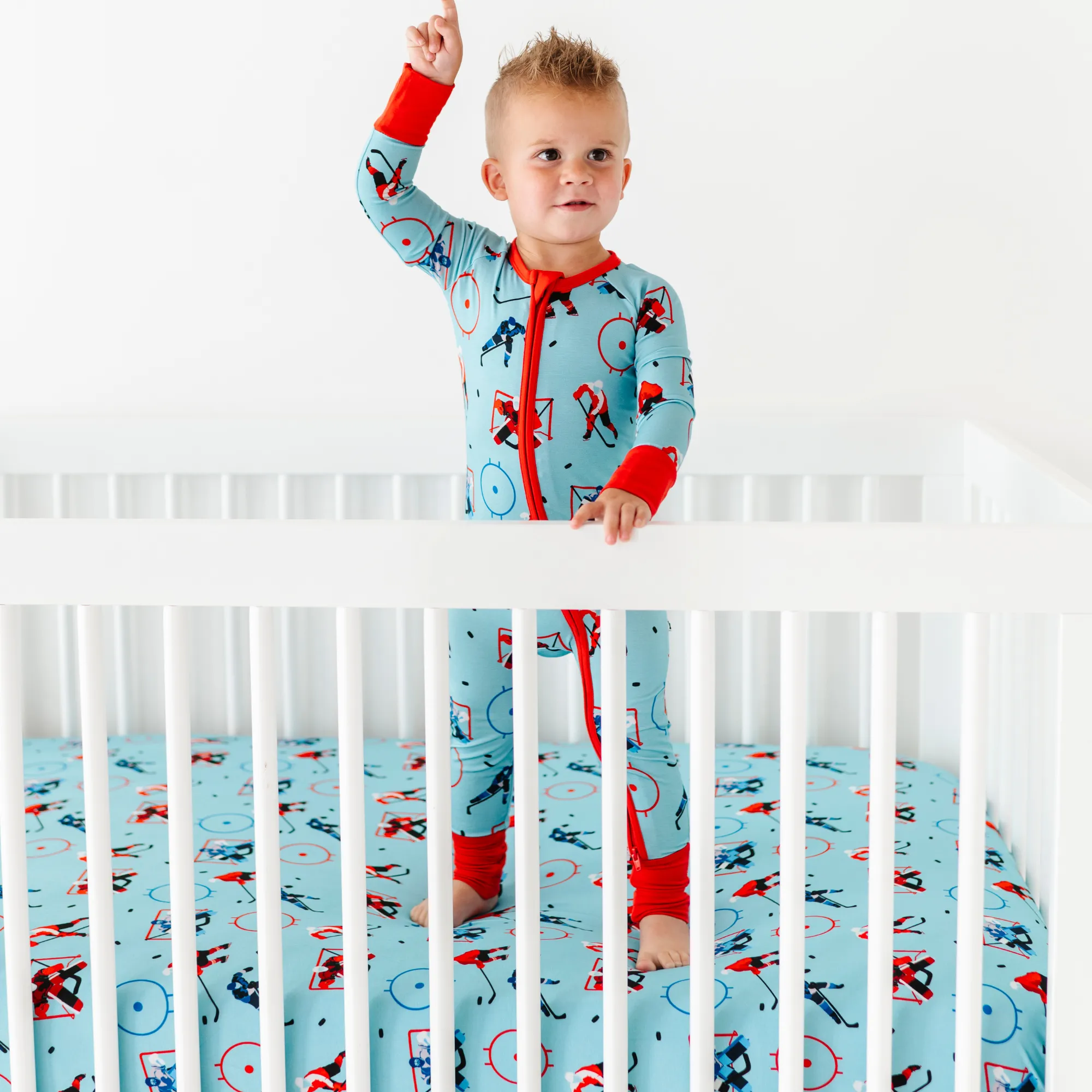 Go The Puck To Bed Crib Sheet