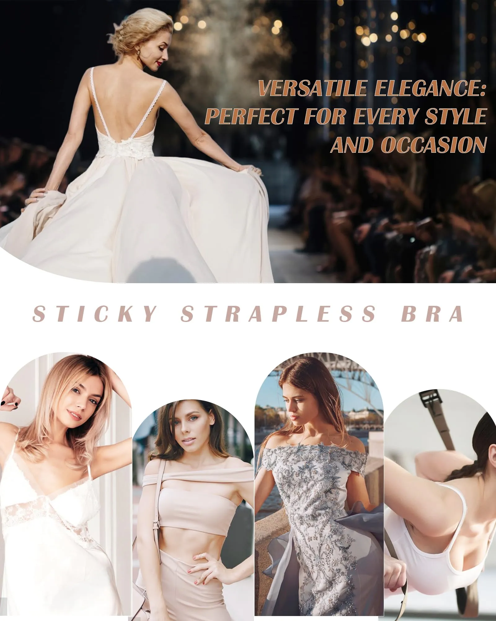 HORISUNAdhesive Bra Sticky Strapless Bras
