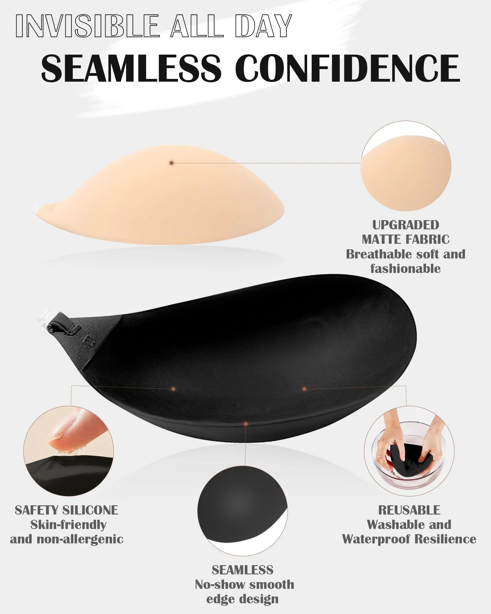 HORISUNAdhesive Bra Sticky Strapless Bras