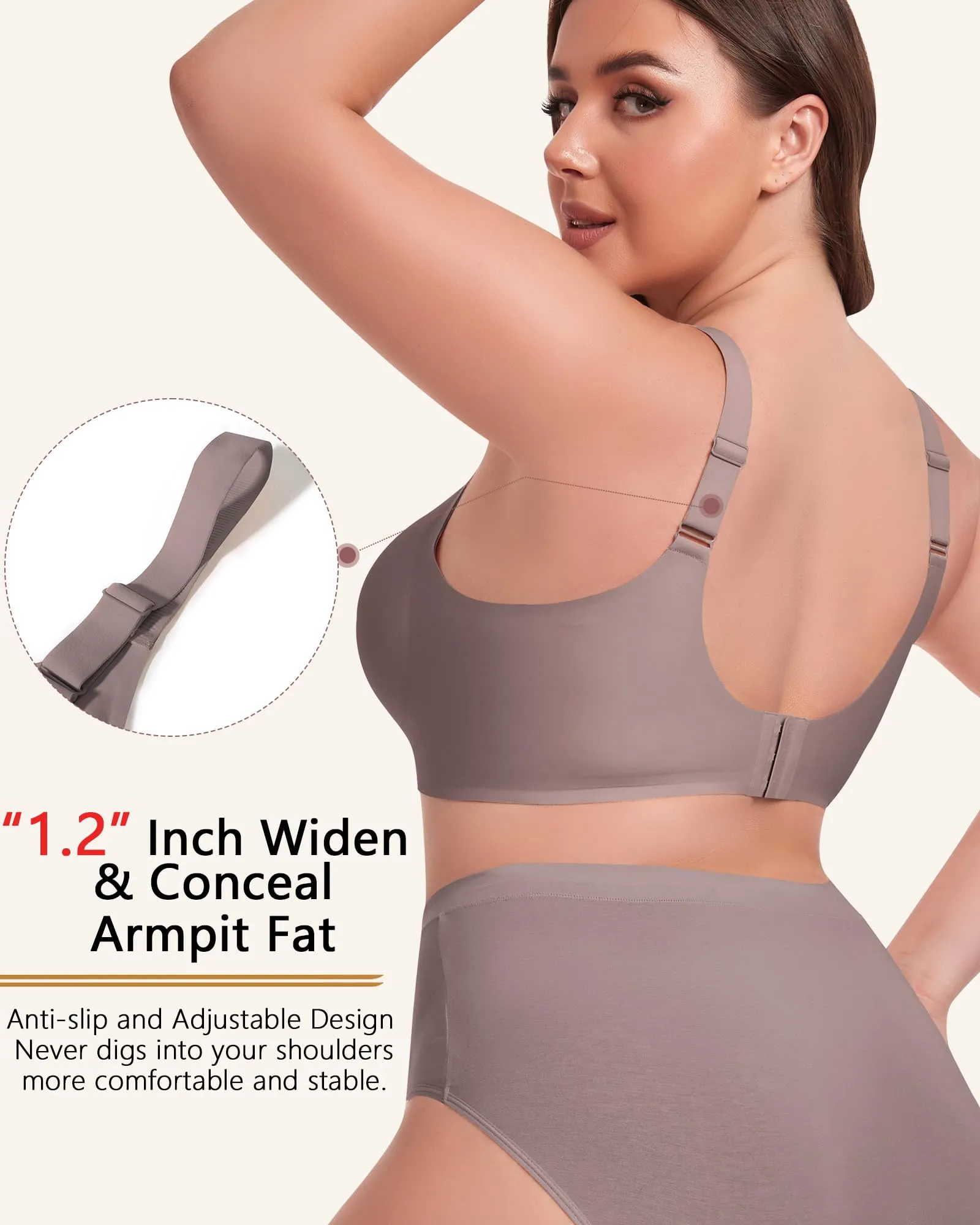 HORISUNFull Coverage Bralettes Ultra Comfort Wirefree Bras