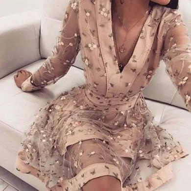 LUNA v neck cute dress