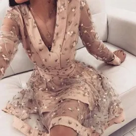 LUNA v neck cute dress