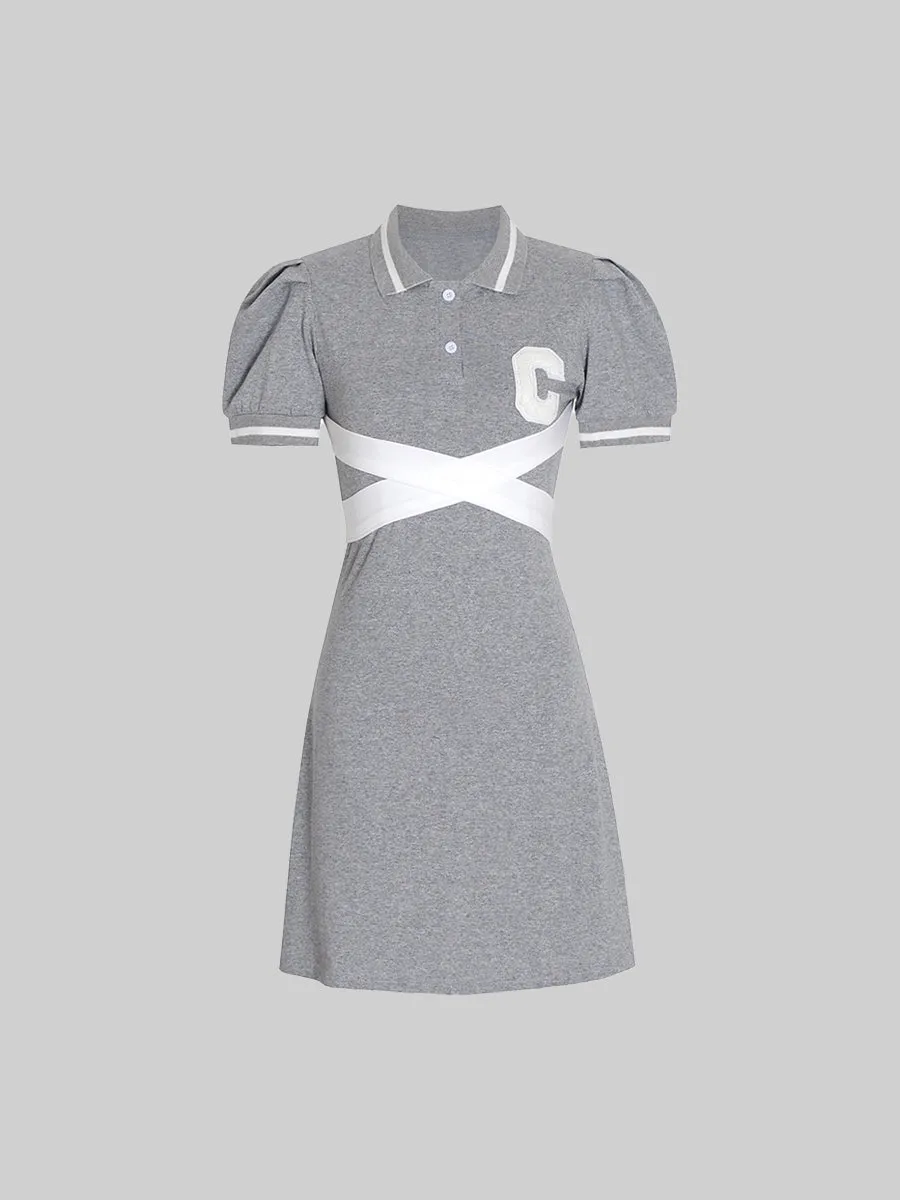 Polo Collar Tie Sports Dress
