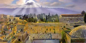 The first beams of the sun over the Holy Land