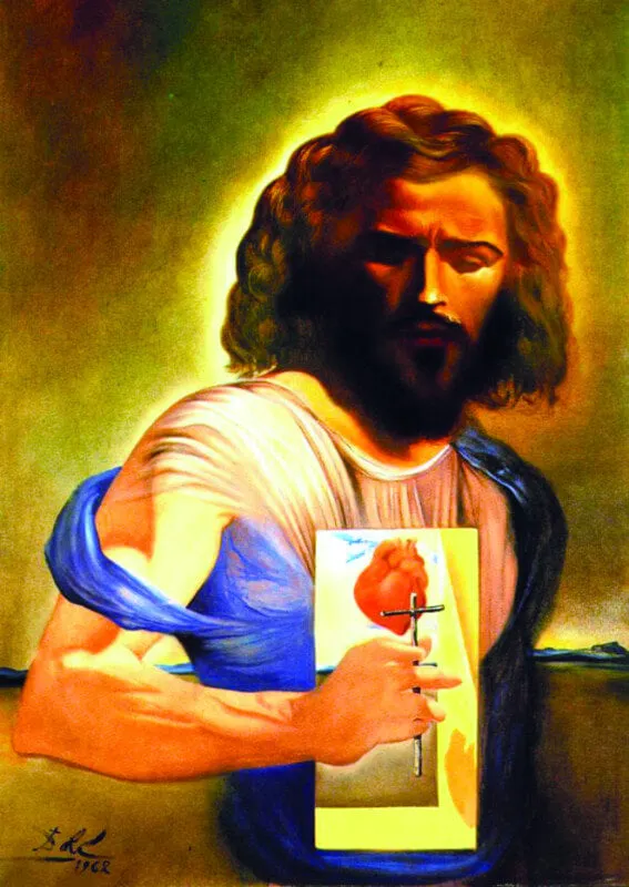 The Sacred Heart Of Jesus,1962 By Salvador Dali