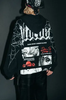 The Spider Family "Chambers" Zip Hoodie in Black