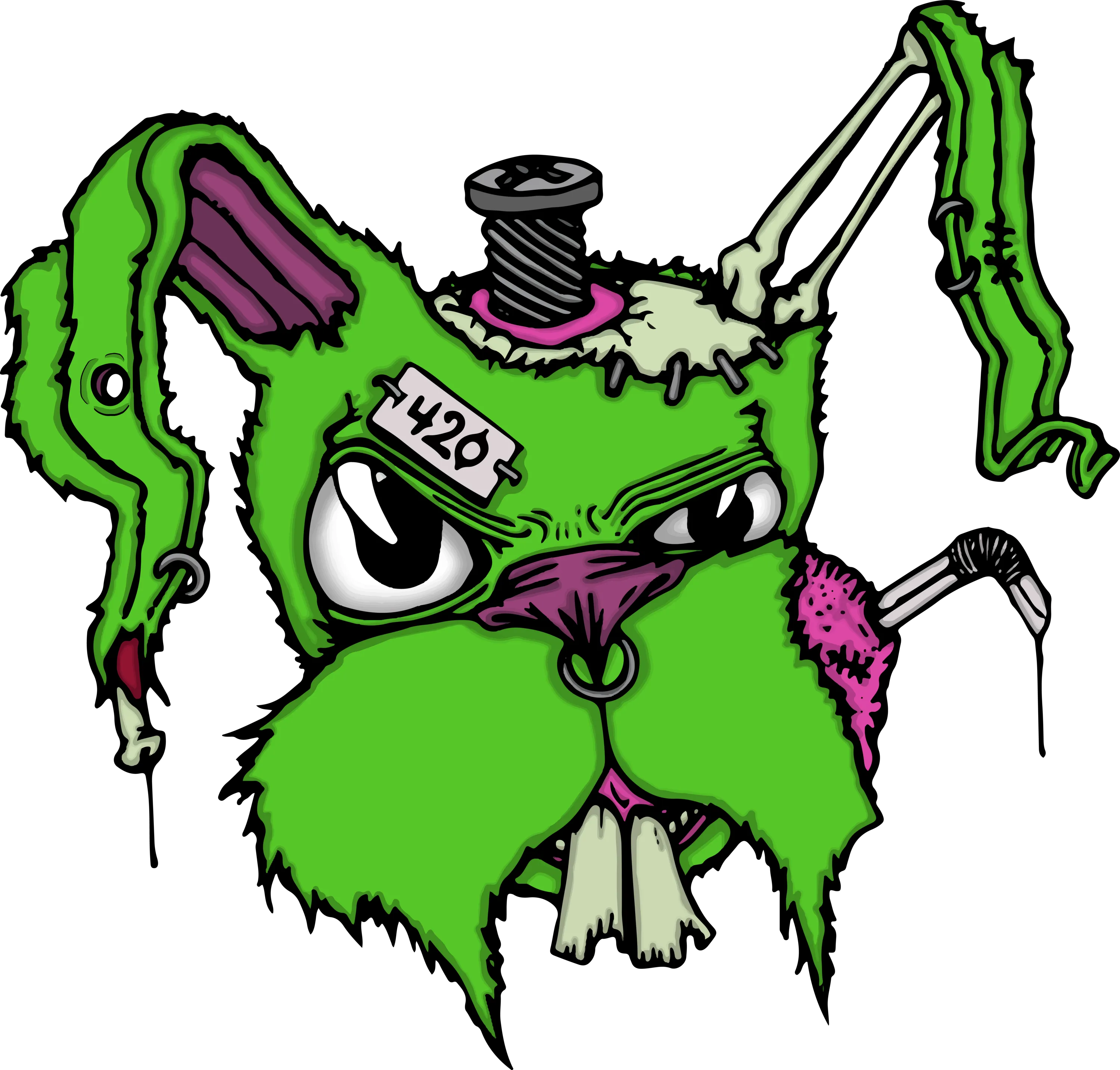 Twisted Bunny by Ralfvangal - ALL OVER T-shirt